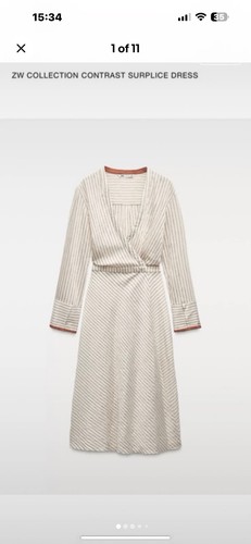 Bnwt zara surplice wrap dress - zara,