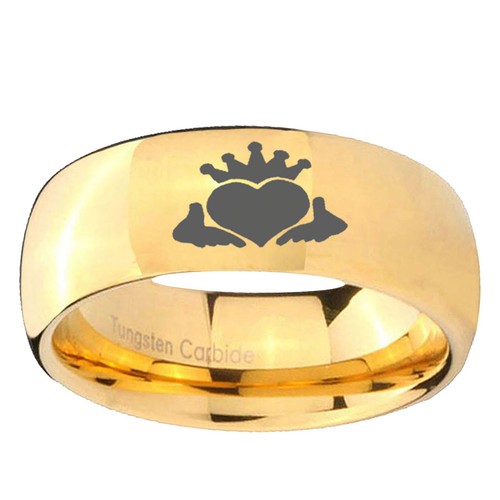 Irish claddagh engraved - irish,