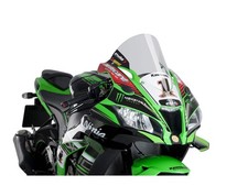 Puig R-Racer Screen Windshield Windscreen Clear for Kawasaki ZX-10RR (17-20)