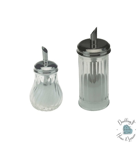 Retro glass sugar dispenser - retro,