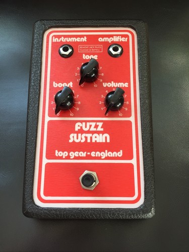 Top gear fuzz sustain - top, pedal
