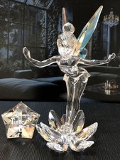 Swarovski Disney Tinker Bell Crystal Figurines Includes title plate Rare