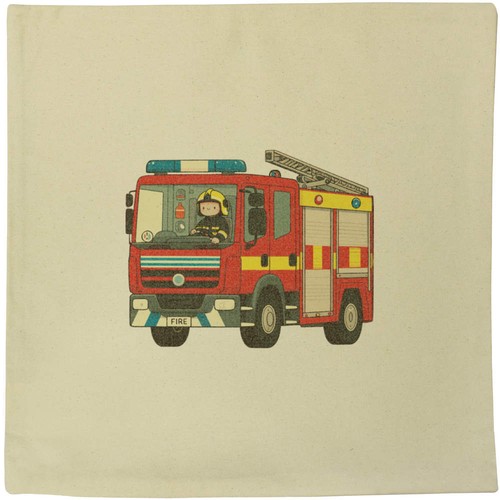 Cute fire engine canvas - 'cute,