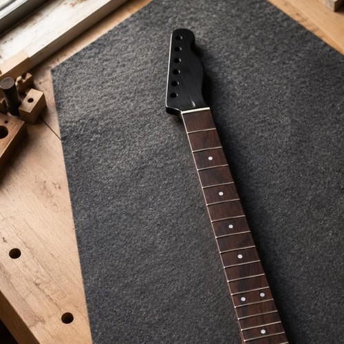 Black matte tele style design - black,