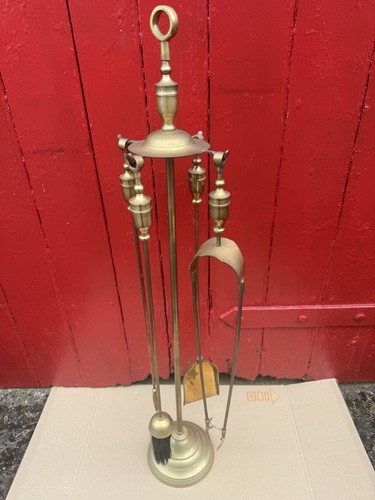 Vintage brass fireside - vintage,