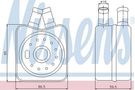 Nissens engine oil cooler - nissens,
