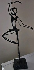 Brutalist Bronze Ballerina Alberto Giacometti Style