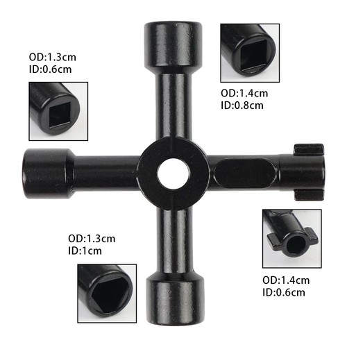Meter box key gas - 4, in