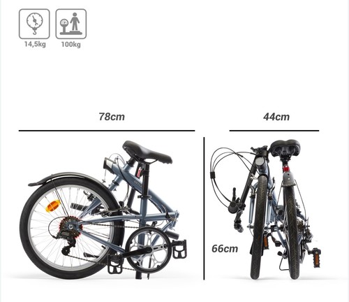 Folding bike grey - bike,
