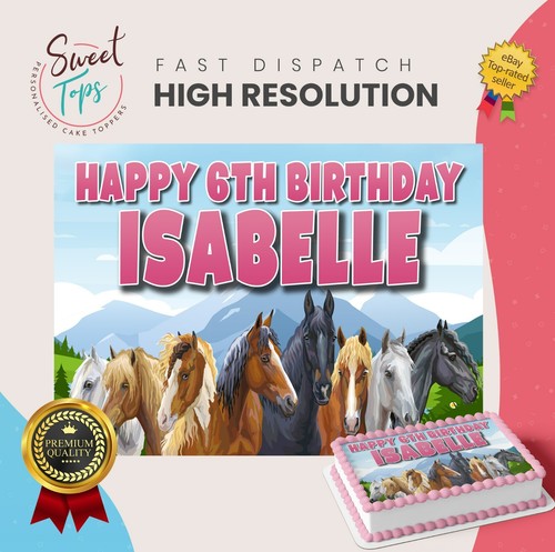 Horse rectangle edible - horse,