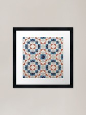 Maize Quilt Pattern Framed Art