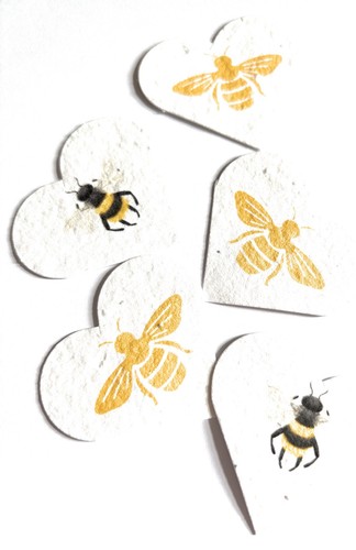 Bee seeded card paper - card,