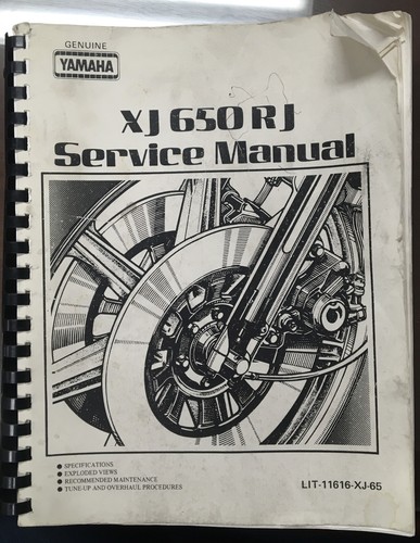 Yamaha genuine xj650rj service - genuine,