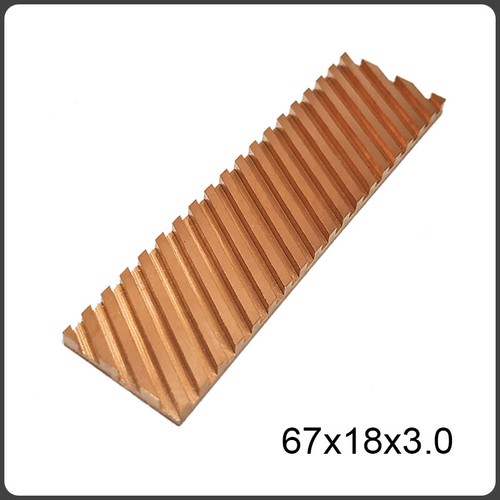 Copper nvme heatsink - nvme, chute