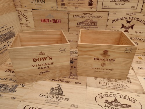 Wooden wine box crate - wooden,