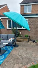 2.6 Metre Wide Aluminium Shanghai Crank + Tilt Garden Patio Parasol Sun Break