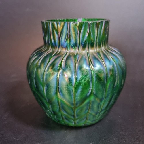 Vintage loetz style green - loetz,