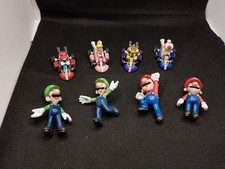 4Pcs/set Super Mario Kart Pull Back Car Mini Action Toys And Two Mario And Luigi