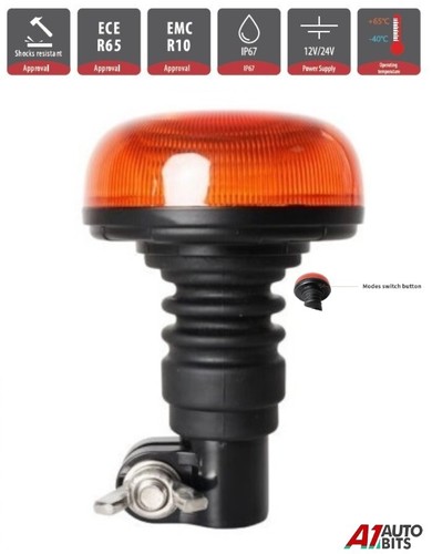 Flashing amber led beacon - amber,