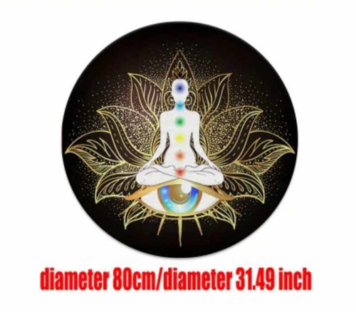 Lotus meditation chakras rug - lotus,