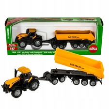 JCB TRACTOR W/DOLLY & TIPPING TRAILER - SIKU 1:87 SCALE MODEL