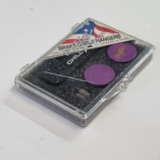 Onza Chill Pills Brake Cable Hangers Pair of retro bicycle Anodised Purple 3DV