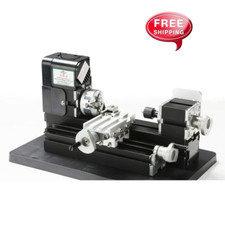 New Mini Small Metal Lathe Machine Saw Combined Motorized Tool 12VDC/2A/24W 