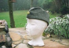 New 1940s Swedish army grey wool side cap hat garrison forage Sweden military
