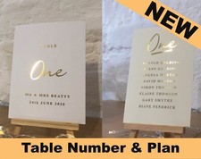 Wedding Table Numbers + Table