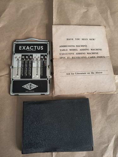 Vintage exactus mini add - exactus, mini-add