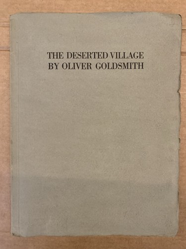 The deserted village oliver - deserted,