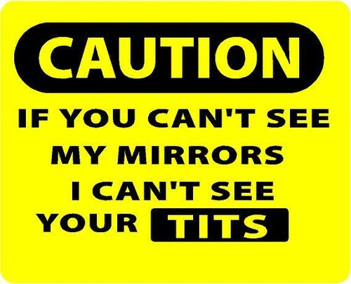 Caution you cant see - you,