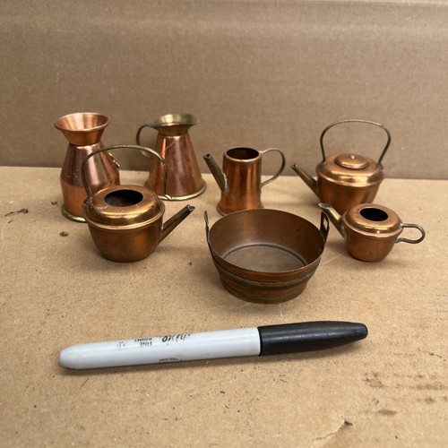 Copper brass mini pottery - mini, jar