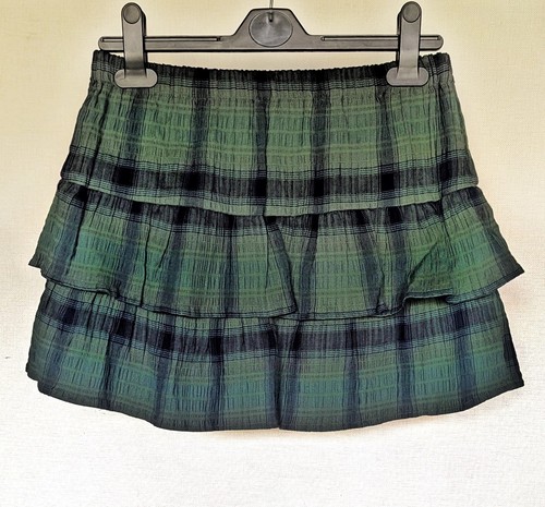 Green plaid summer rara ruffle - green,