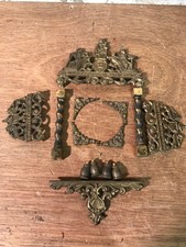 026a  Vintage Dutch Dutch Zandam Wall  Clock Decorative Brass  Case Parts Spares