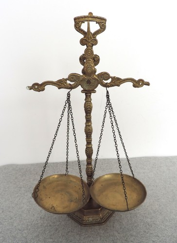 Vintage brass balance - brass, scales