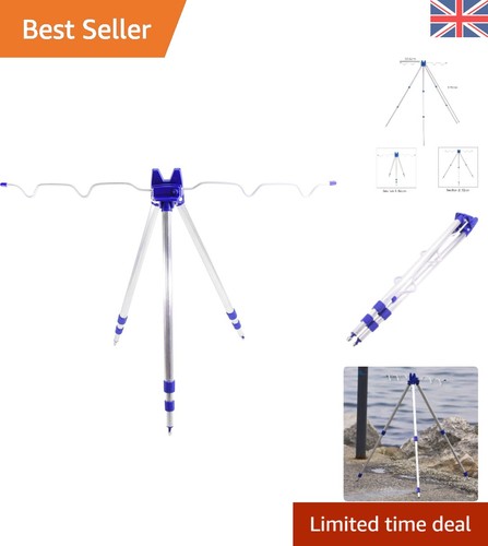 Aluminum fishing rod tripod - aluminum,