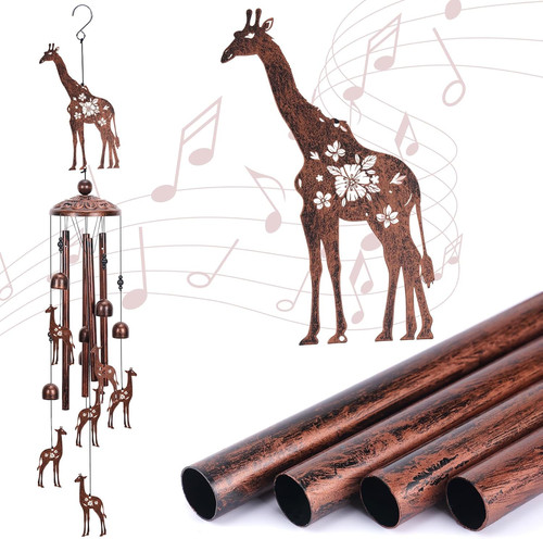 Giraffe gift wind chimes - chimes, for