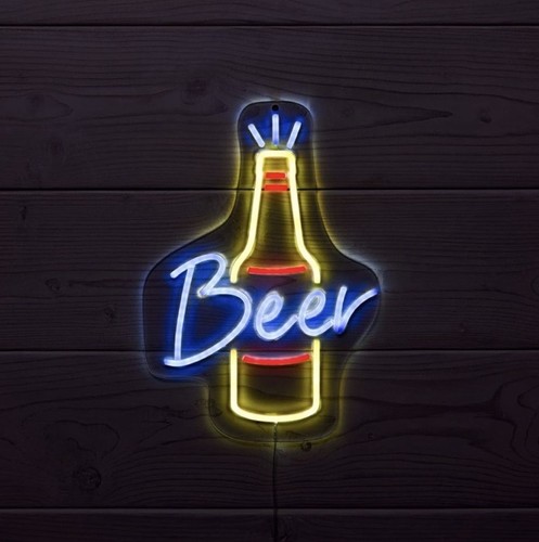 Neon sign for - sign,