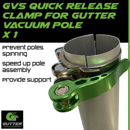 Quick release gutter vacuum - release,