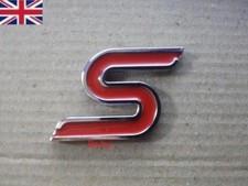 FITS FORD FOCUS FIESTA MONDEO ZETEC RED S REAR BADGE LOGO EMBLEM SELF ADHESIVE