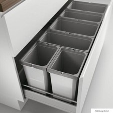 Cox® Box 350 S/1200-6, Abfallsammler für vorhandene Auszüge, mit Biodeckel, hell