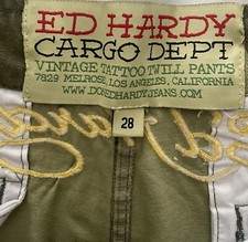 ED HARDY  VINTAGE CARGO PANTS