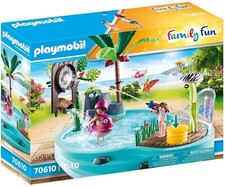 Playmobil 70610 Family Fun Aqua Park Small Pool with Water Sprayer, Ages 4+