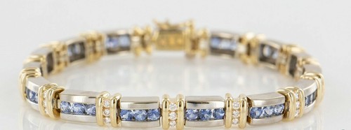10ct round cut tanzanite - cut, 14k