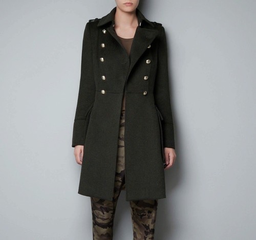 Zara military wool - military, coat