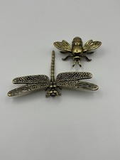 Brass Bee (1) Brass Dragonfly (1) Home Decor Office Decor Collectibles