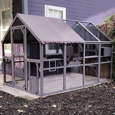 Catio Cat House Wooden Large
