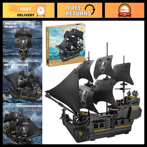 Pirate ship building - ship, blocks