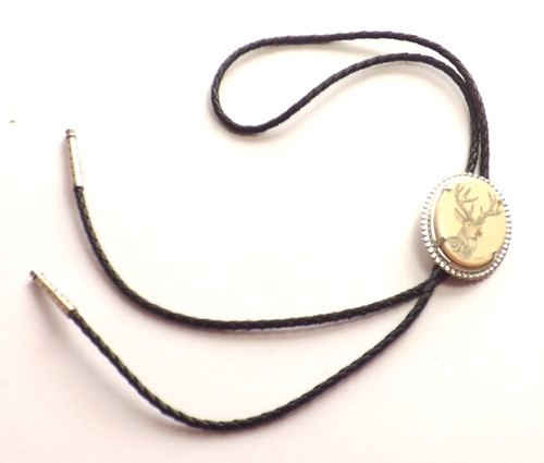 Vintage bolo tie shoestring - vintage,
